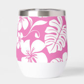 ROZE BIKINI PATROON IN FLAMINGO ROZE (Achterkant)