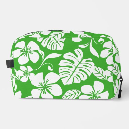 ROZE BIKINI PATROON IN GRAS GROEN TOILETTASJE (Voorkant)