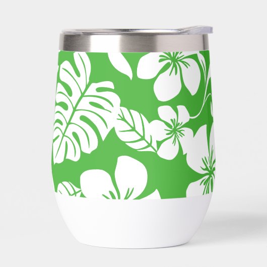 ROZE BIKINI PATROON IN GRASGROEN (Links)