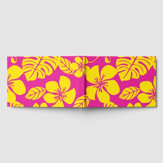 ROZE BIKINI PATROON IN HEET ROZE EN GEEL GASTENBOEK (Volledig)