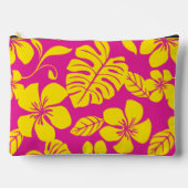 ROZE BIKINI PATROON IN HEET ROZE/GEEL ETUI (Voorkant)