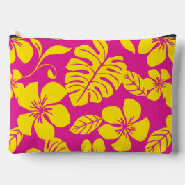 ROZE BIKINI PATROON IN HEET ROZE/GEEL ETUI