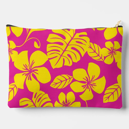 ROZE BIKINI PATROON IN HEET ROZE/GEEL ETUI (Achterkant)