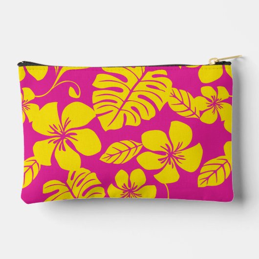 ROZE BIKINI PATROON IN HEET ROZE/GEEL ETUI (Achterkant)