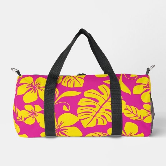 ROZE BIKINI PATROON IN HEET ROZE/GEEL PLUNJEZAK (Voorkant)