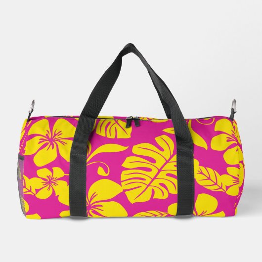 ROZE BIKINI PATROON IN HEET ROZE/GEEL PLUNJEZAK (Achterkant)