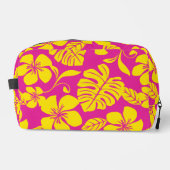 ROZE BIKINI PATROON IN HEET ROZE/GEEL TOILETTASJE (Voorkant)