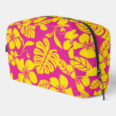 ROZE BIKINI PATROON IN HEET ROZE/GEEL TOILETTASJE (Rechterhoek)