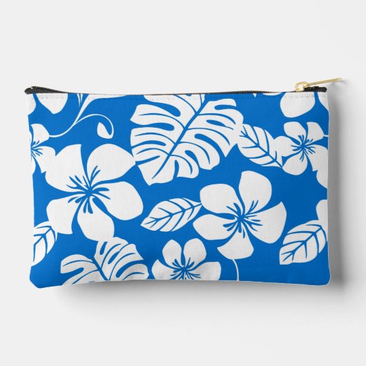 ROZE BIKINI PATROON IN HELDERBLAUW ETUI (Achterkant)