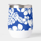 ROZE BIKINI PATROON IN KONINKLIJK BLAUW (Rechts)