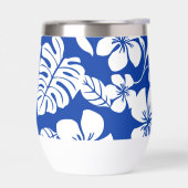 ROZE BIKINI PATROON IN KONINKLIJK BLAUW (Links)