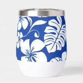 ROZE BIKINI PATROON IN KONINKLIJK BLAUW (Achterkant)