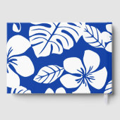 ROZE BIKINI PATROON IN KONINKLIJK BLAUW GASTENBOEK (Achterkant)