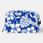 ROZE BIKINI PATROON IN KONINKLIJK BLAUW TOILETTASJE (Achterkant)