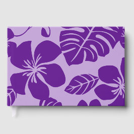 ROZE BIKINI PATROON IN PAARSE x 2 Gastenboek