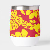 ROZE BIKINI PATROON IN ROOD/GOUD (Links)