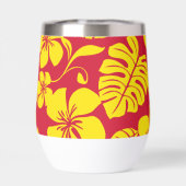 ROZE BIKINI PATROON IN ROOD/GOUD (Achterkant)