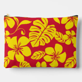 ROZE BIKINI PATROON IN ROOD/GOUD ETUI