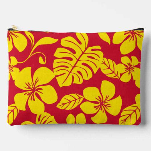 ROZE BIKINI PATROON IN ROOD/GOUD ETUI (Voorkant)