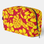 ROZE BIKINI PATROON IN ROOD/GOUD TOILETTASJE (Rechterhoek)