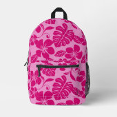 ROZE BIKINI PATROON IN ROZE x 2 Bedrukte Rugzak (Voorkant)