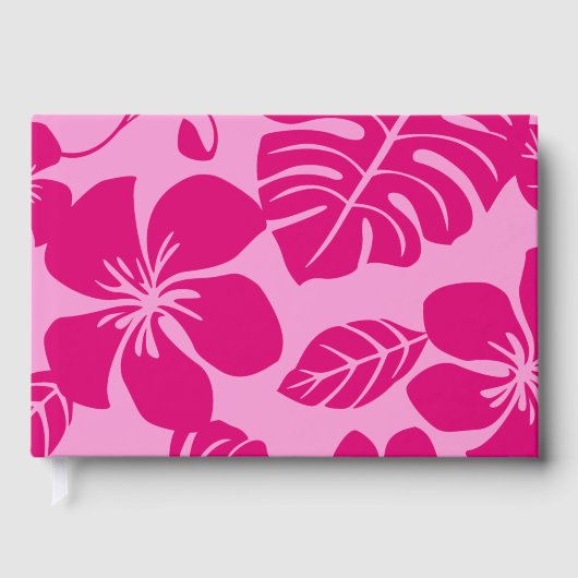 ROZE BIKINI PATROON IN ROZE x 2 Gastenboek (Voorkant)