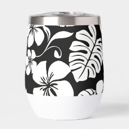 ROZE BIKINI PATROON IN ZWART