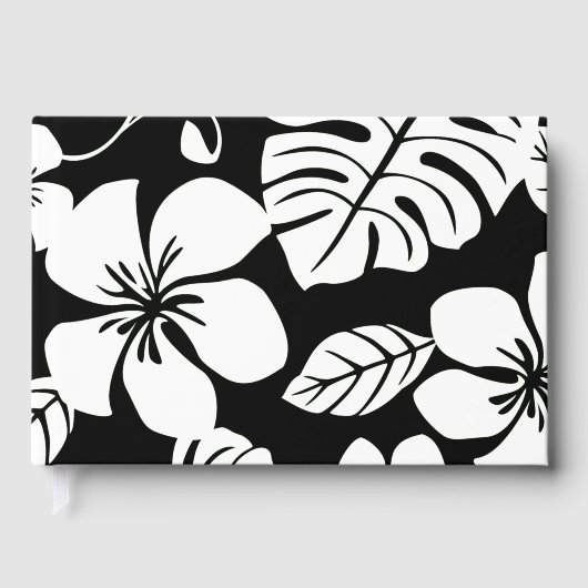 ROZE BIKINI PATROON IN ZWART EN WIT GASTENBOEK (Voorkant)