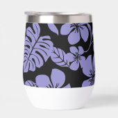 ROZE BIKINI PATROON IN ZWART/LAVENDEL (Rechts)