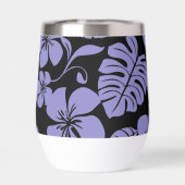 ROZE BIKINI PATROON IN ZWART/LAVENDEL (Achterkant)