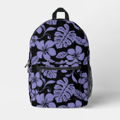 ROZE BIKINI PATROON IN ZWART/LAVENDEL BEDRUKTE RUGZAK (Voorkant)