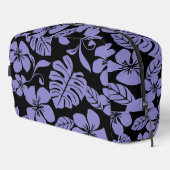 ROZE BIKINI PATROON IN ZWART/LAVENDEL TOILETTASJE (Rechterhoek)