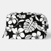 ROZE BIKINI PATROON IN ZWART TOILETTASJE (Achterkant)