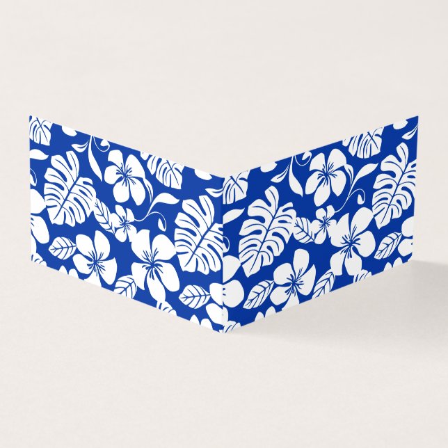 ROZE BIKINI PATROON (ROYAL BLUE) KAART (Buitenkant)