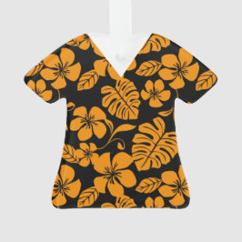 ROZE BIKINI PATROON SCRUBS ZWART EN ORANJE ORNAMENT