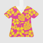 ROZE BIKINI SCRUBS IN ROZE/GEEL ORNAMENT (achterkant)