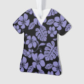 ROZE BIKINI SCRUBS IN ZWART/LAVENDEL ORNAMENT (voorkant)
