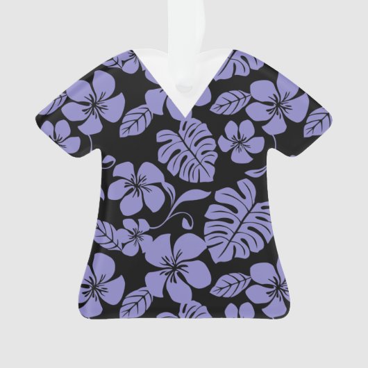 ROZE BIKINI SCRUBS IN ZWART/LAVENDEL ORNAMENT (voorkant)