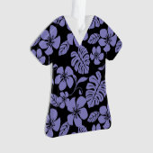ROZE BIKINI SCRUBS IN ZWART/LAVENDEL ORNAMENT (voorkant)