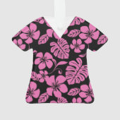 ROZE BIKINI SCRUBS IN ZWART/ROZE ORNAMENT (achterkant)