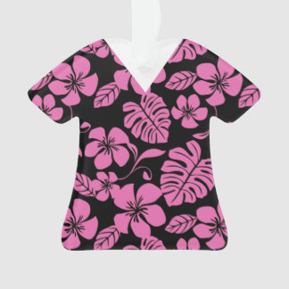 ROZE BIKINI SCRUBS IN ZWART/ROZE ORNAMENT