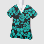 ROZE BIKINI SCRUBS IN ZWART/TURKOIS ORNAMENT (voorkant)