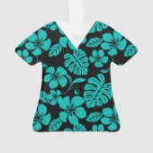 ROZE BIKINI SCRUBS IN ZWART/TURKOIS ORNAMENT (achterkant)