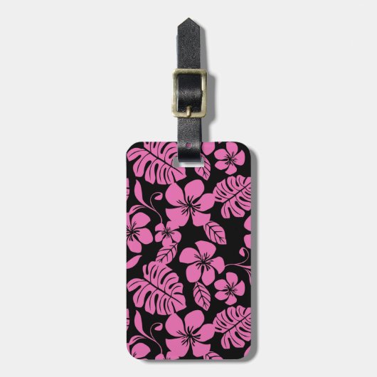 ROZE BIKINI (ZWART/ROZE) BAGAGELABEL (Voorkant verticaal)