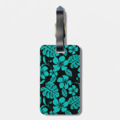 ROZE BIKINI (ZWART/TEAL) BAGAGELABEL (Achterkant verticaal)