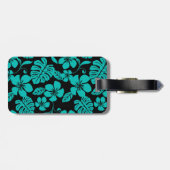 ROZE BIKINI (ZWART/TEAL) BAGAGELABEL (Achterkant horizontaal)