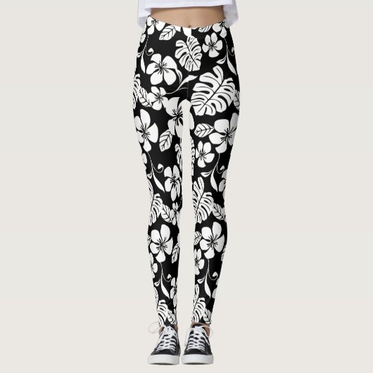 ROZE BIKINI (ZWART/WIT) LEGGINGS (Voorkant)