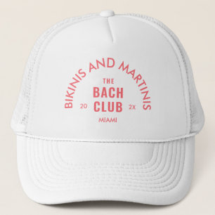 Roze Bikini's En Martinis De Bach Club Custom Trucker Pet