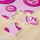 Roze Bingo Balls Fun Legpuzzel (Zijkant)