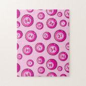 Roze Bingo Balls Fun Legpuzzel (Verticaal)
